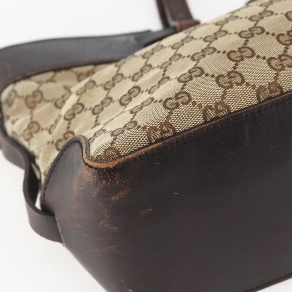 GUCCI GG Canvas Tote Bag Beige Gold 106251 Auth 162943 - Picture 14 of 16
